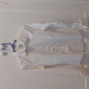 White button down blouse